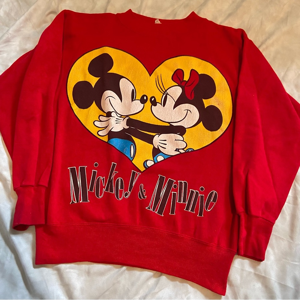 Vintage Disney Heart Crewneck Sweatshirt